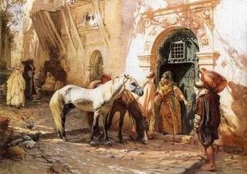 unknow artist Arab or Arabic people and life. Orientalism oil paintings  330 Spain oil painting art